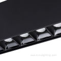 20W Black Aluminum LED Recessed Grille Light